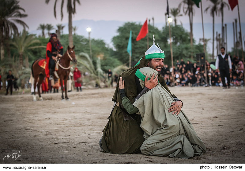 تصاویری از باشکوه ترین تعزیه عاشورای استان بوشهر در روستای نظرآقا